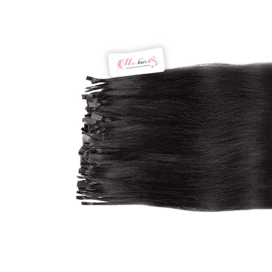 Super Double Drawn Keratin Stick Flat-Tip Remy Human Hair Extensions