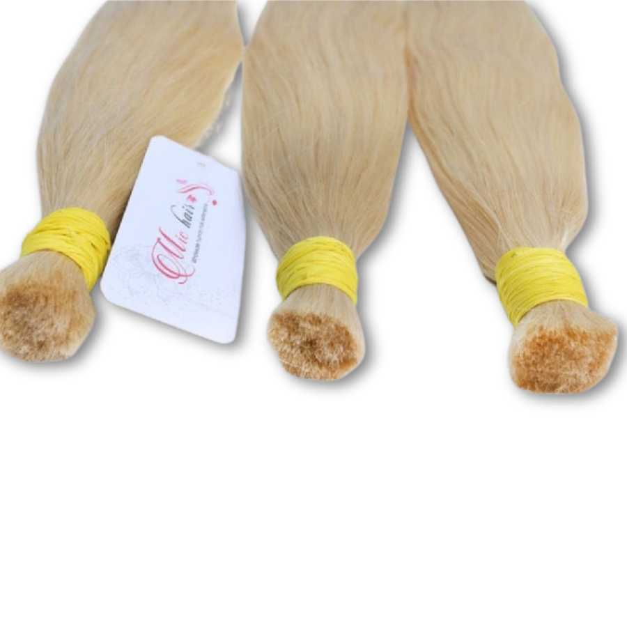 Wholesale Vietnamese Virgin Bulk Hair Blonde Color Straight #613
