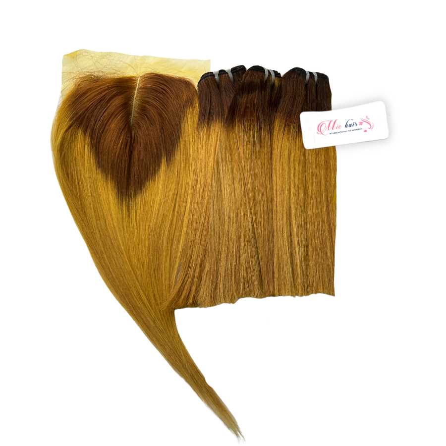 Brown-Ginger-Ombre-Straight-Hair-Bundles
