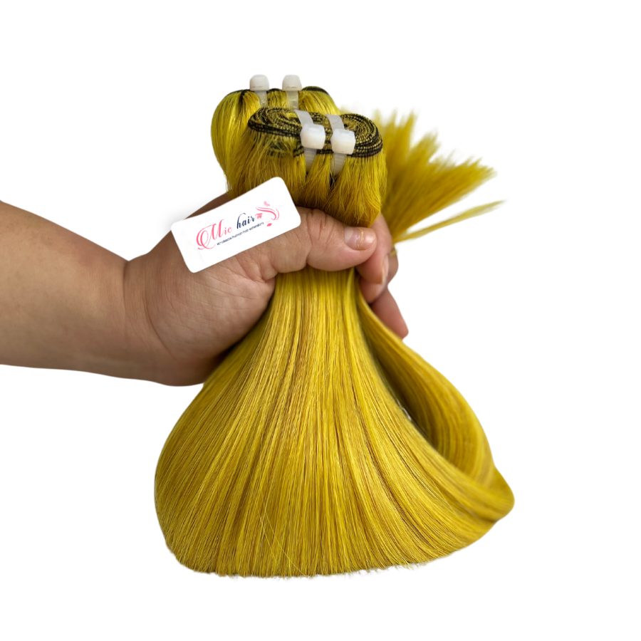Yellow-hair-bundles-double-drawn-grade  