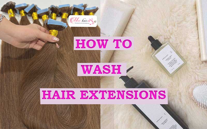how to wash hair extensions