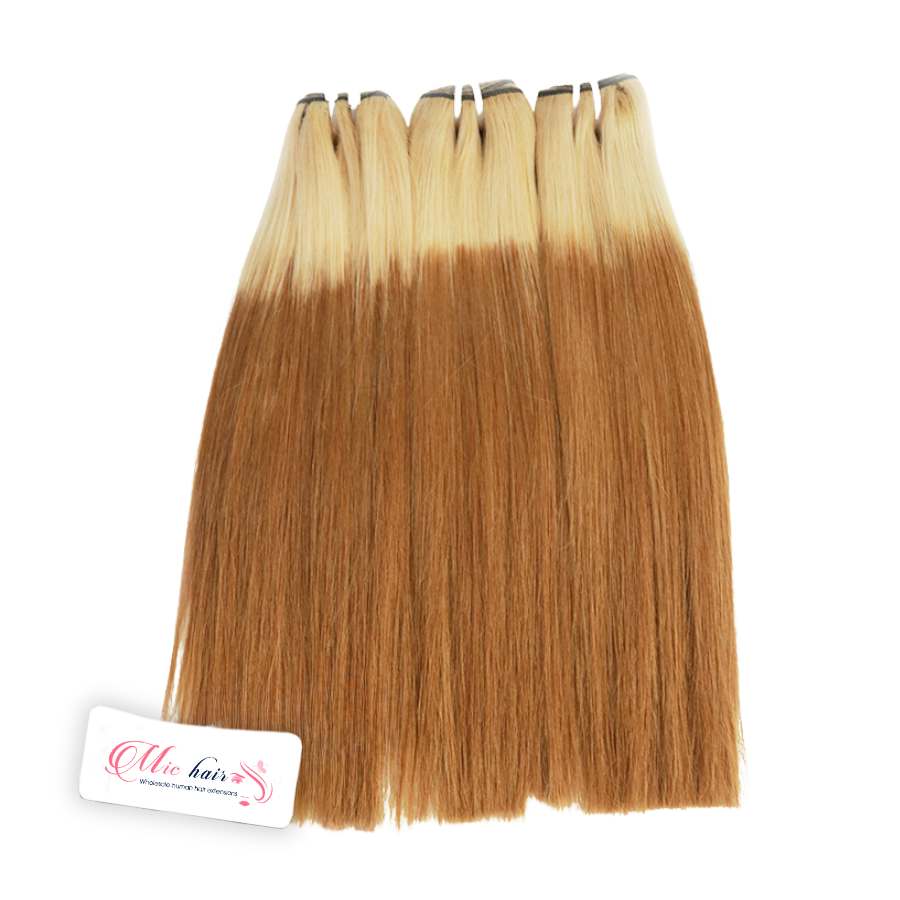 blonde-brown-ombre-straight-human-hair-weave