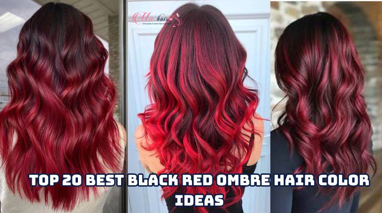 Top 20 Best Black Red Ombre Hair Color Ideas